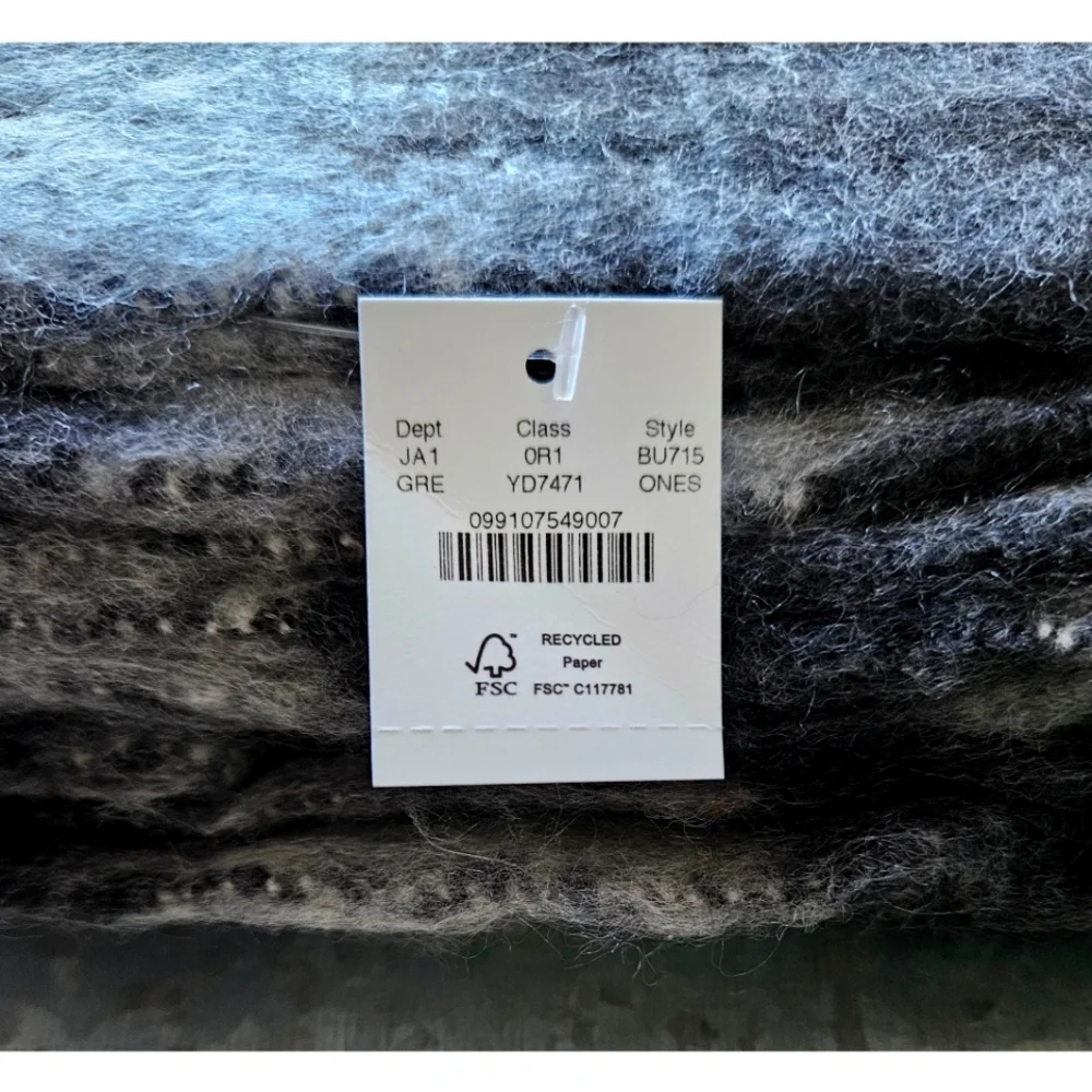 J.Crew Brushed Woven Scarf in Stripe